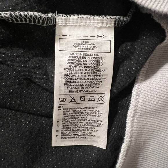 Adidas Gray Athletics Post Game Short Sleeve Crewneck Sweatshirt Men's Size L - Picture 5 of 5